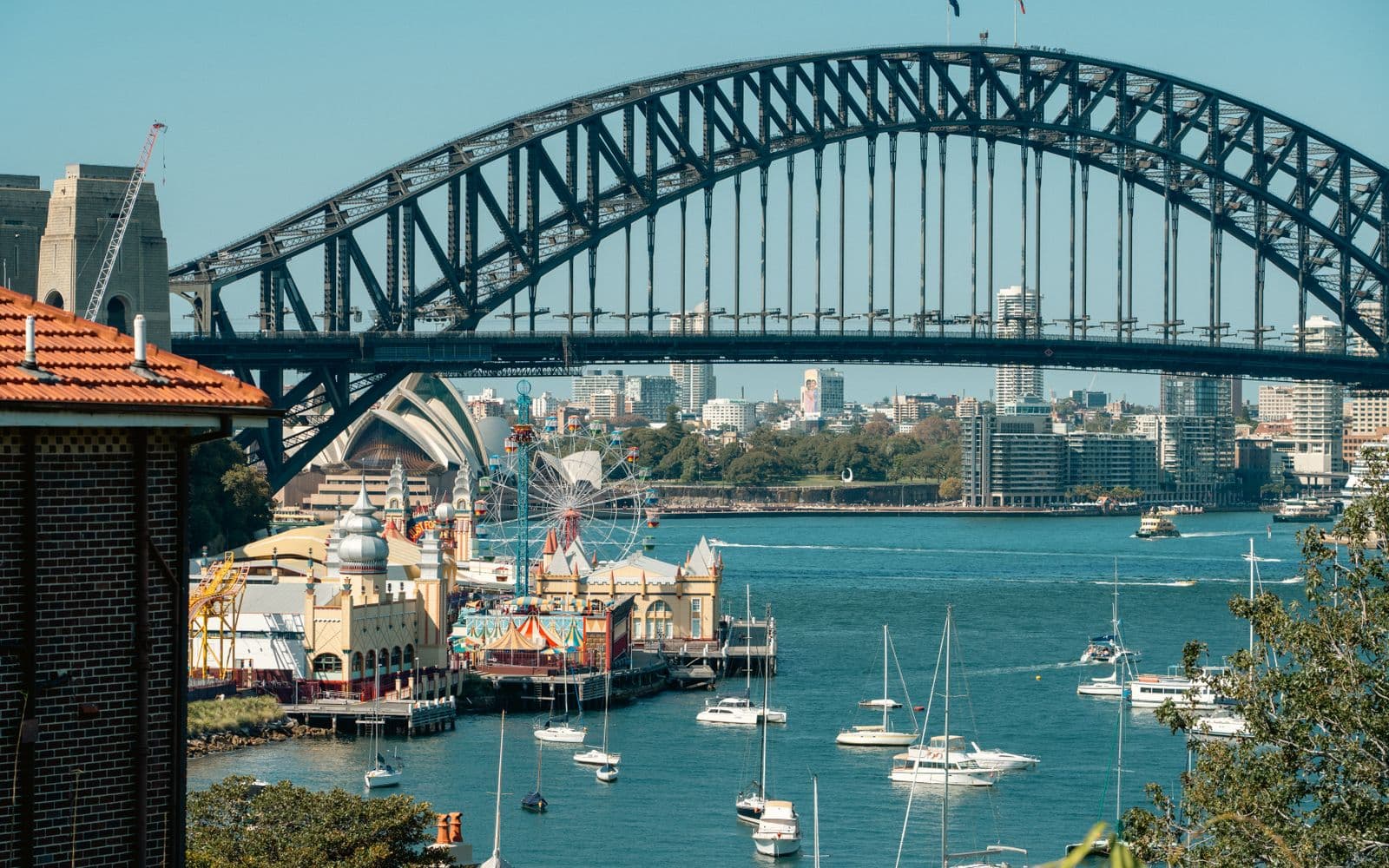 Sydney Opera House and Harbour Bridge on the waterfront