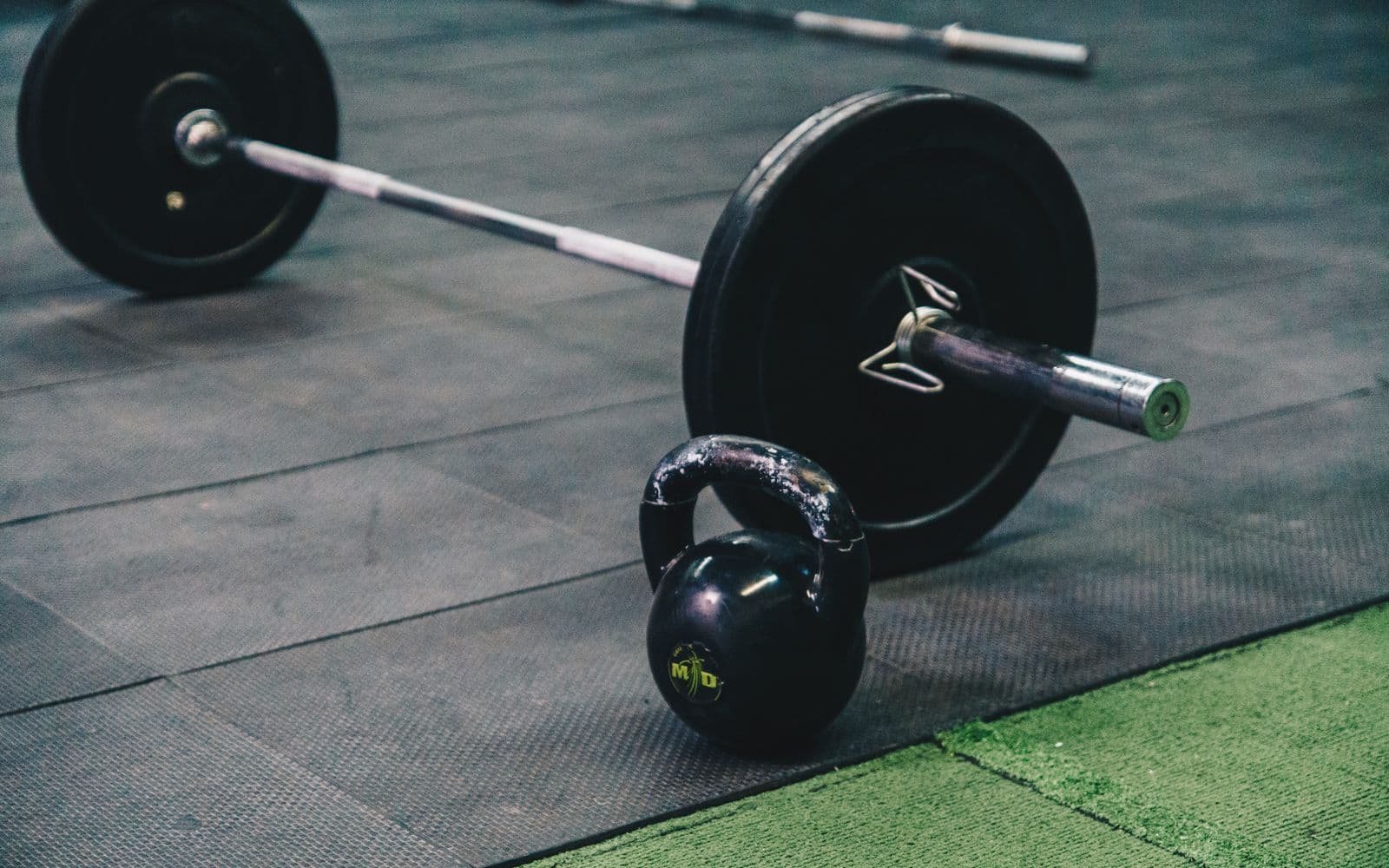An athlete during an intense strength and conditioning session